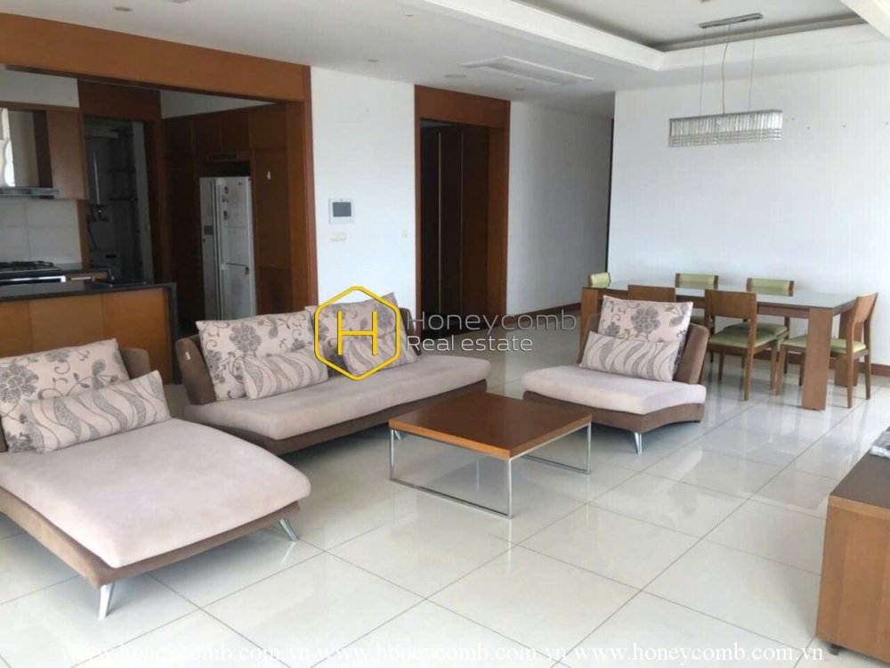 Căn hộ 3 phòng ngủ ở XI Riverview cần cho thuê với giá tốt cùng với nội thất đơn giản