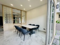 Splendid villa with elegant wooden interior for rent in Palm Residence