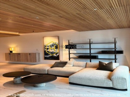 An airy river view apartment for rent with full furniture in Estella Heights