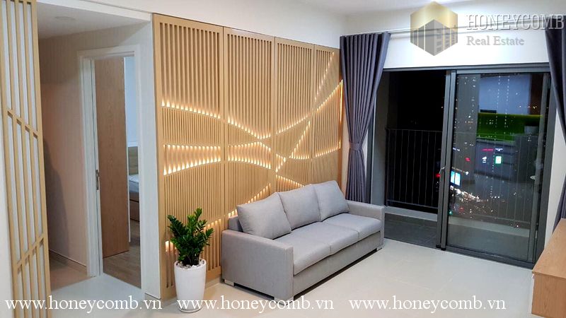 Căn hộ 2 phòng ngủ ở tầng cao cho thuê ở Masteri Thao Dien