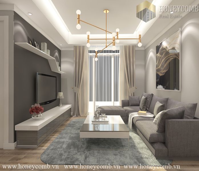 Căn hộ Masteri Thảo Điền 2 phòng ngủ siêu đẹp và sang trọng cho thuê