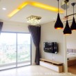 Two bedrooms apartment with city view and pool view for rent in Masteri Thao Dien