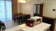 Two bedrooms aparment with simple furniture in Masteri Thao Dien for rent