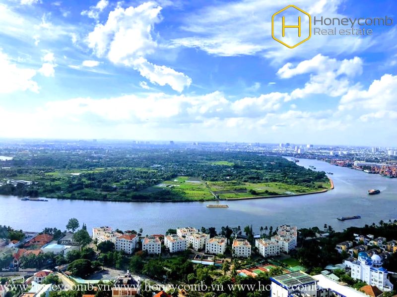 The unfurnished 2 bedrooms apartment but nice view in Masteri An Phu