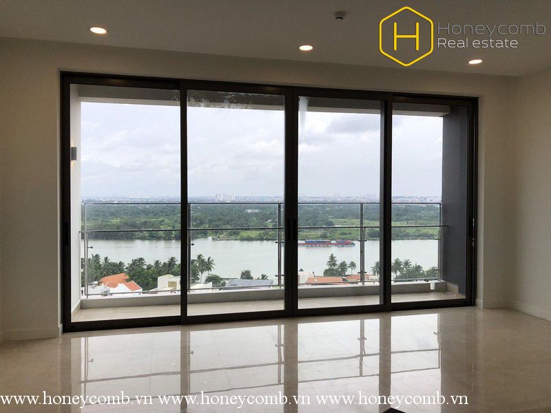 Căn hộ 2 phòng ngủ tầm nhìn đẹp, không nội thất tại The Nassim Thảo Điền cho thuê