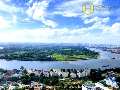 The unfurnished 2 bedrooms apartment but nice view in Masteri An Phu