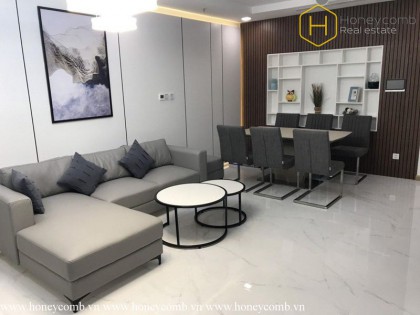Perfect interior with a 2-bedroom apartment in Landmark 81 for rent