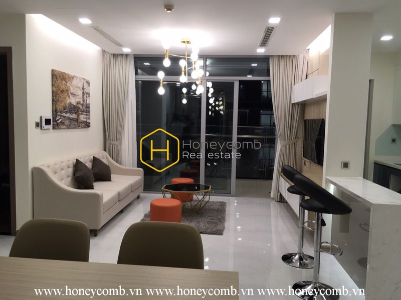 Đây là một căn hộ 2 phòng ngủ đáng mơ ước tại Vinhomes Central Park, hiện cho thuê