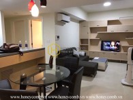 Two beds apartment with open kitchen for rent in Masteri Thao Dien