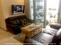 Căn hộ Vinhomes Central Park - Sự kết hợp hoàn hảo giữa tông màu tối huyền bí và nội thất gỗ