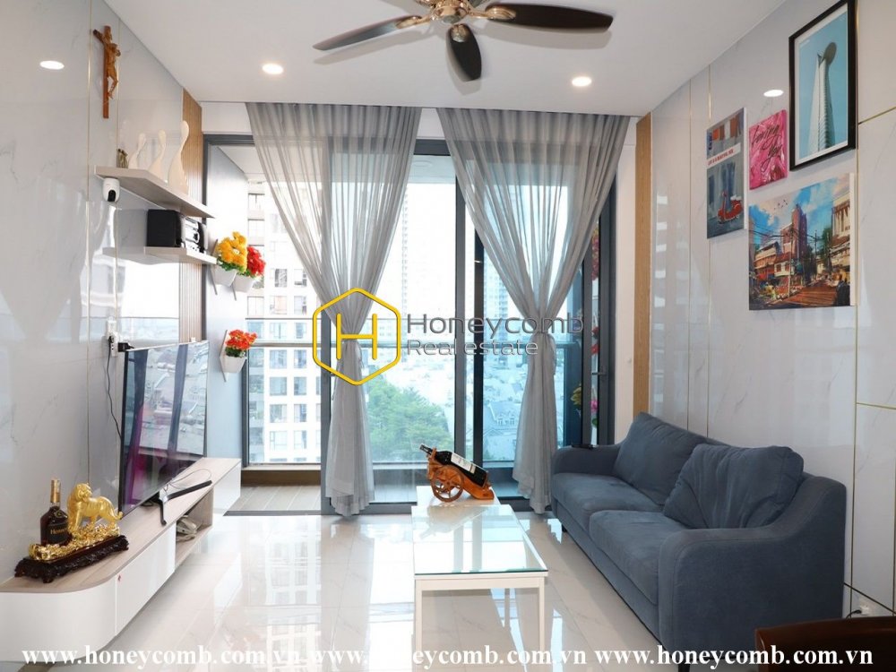 Ấn tượng với bố cục tối màu trong căn hộ Sunwah Pearl