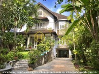 Luxurious Villa with classical design, spacious space and airy garden in District 2 for rent