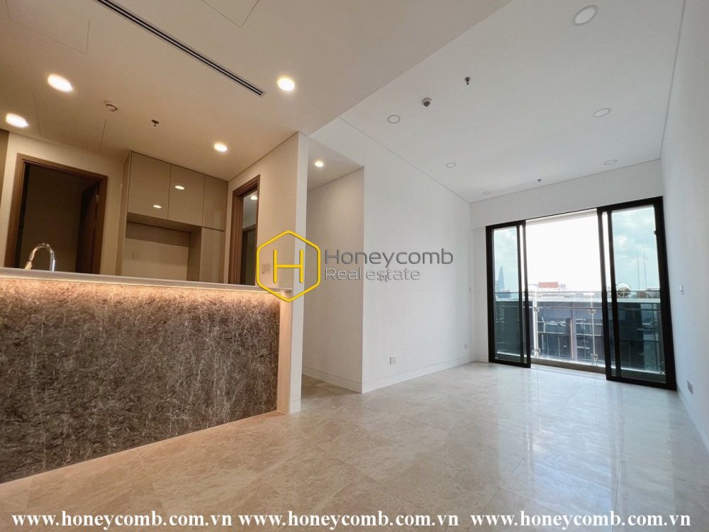 Natural sunlight fills in every corner of this unfurnished apartment in The River Thu Thiem