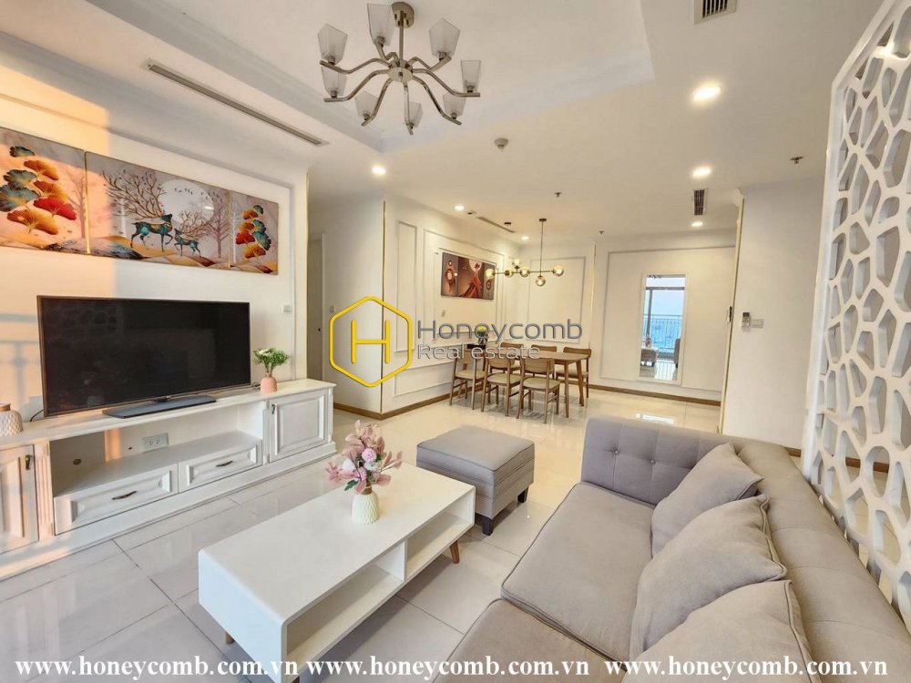 Căn hộ Vinhomes Central Park - thanh lịch trong sắc đen trắng