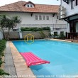 Bright and unfurnished villa with a garden and a pool is for rent in Eden Compound