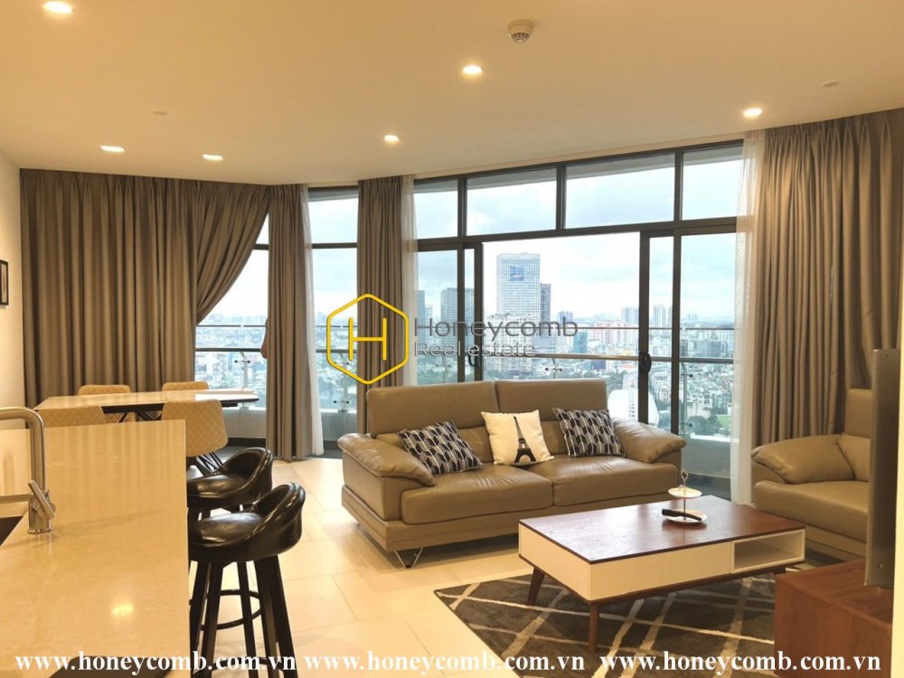 Căn hộ 2 phòng ngủ với phong cách cách tân cổ điển hiện đang có sẵn cho thuê tại City Garden