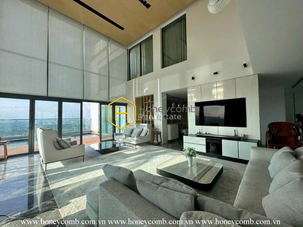 Căn hộ ấm áp kết hợp với phong cách tinh tế và khung cảnh toàn thành phố với căn hộ Penthouse Gateway Thao Dien