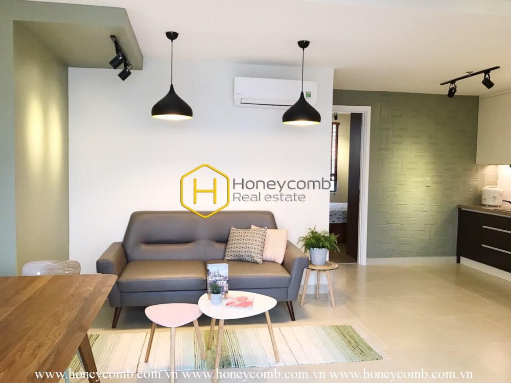 Great! Two bedrooms apartment with classic furniture in Masteri Thao Dien for rent