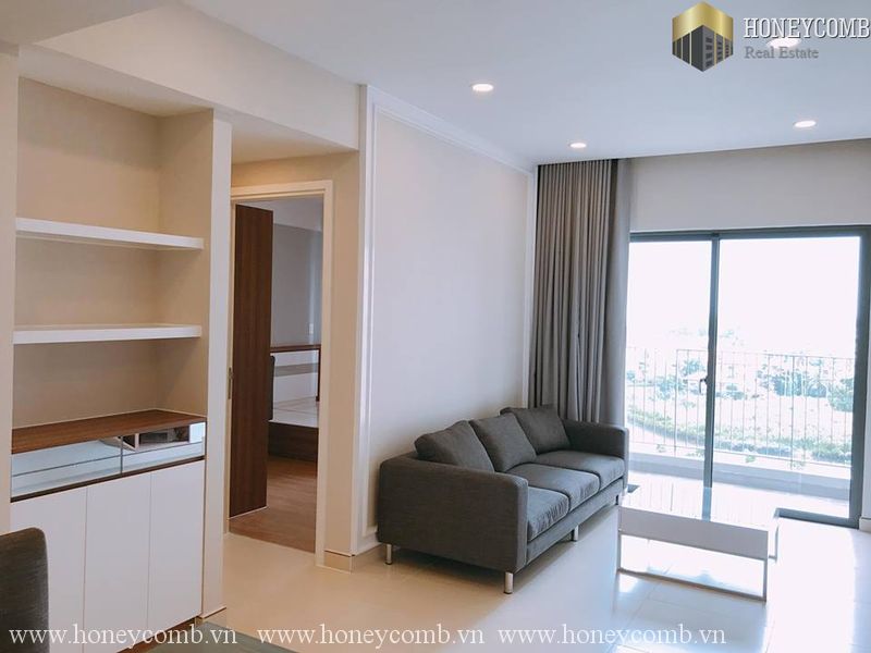 Căn hộ Masteri Thảo Điền 2 phòng ngủ với căn bếp đóng cho thuê