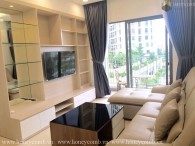Three bedrooms apartment at low floor in Masteri Thao Dien for rent