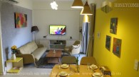 Two bedrooms apartment with river view and pool view in Masteri Thao Dien for rent