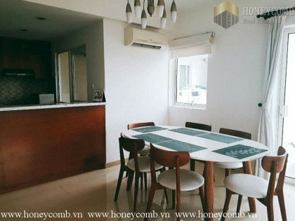 Two beds apartment full furniture in River Garden for rent