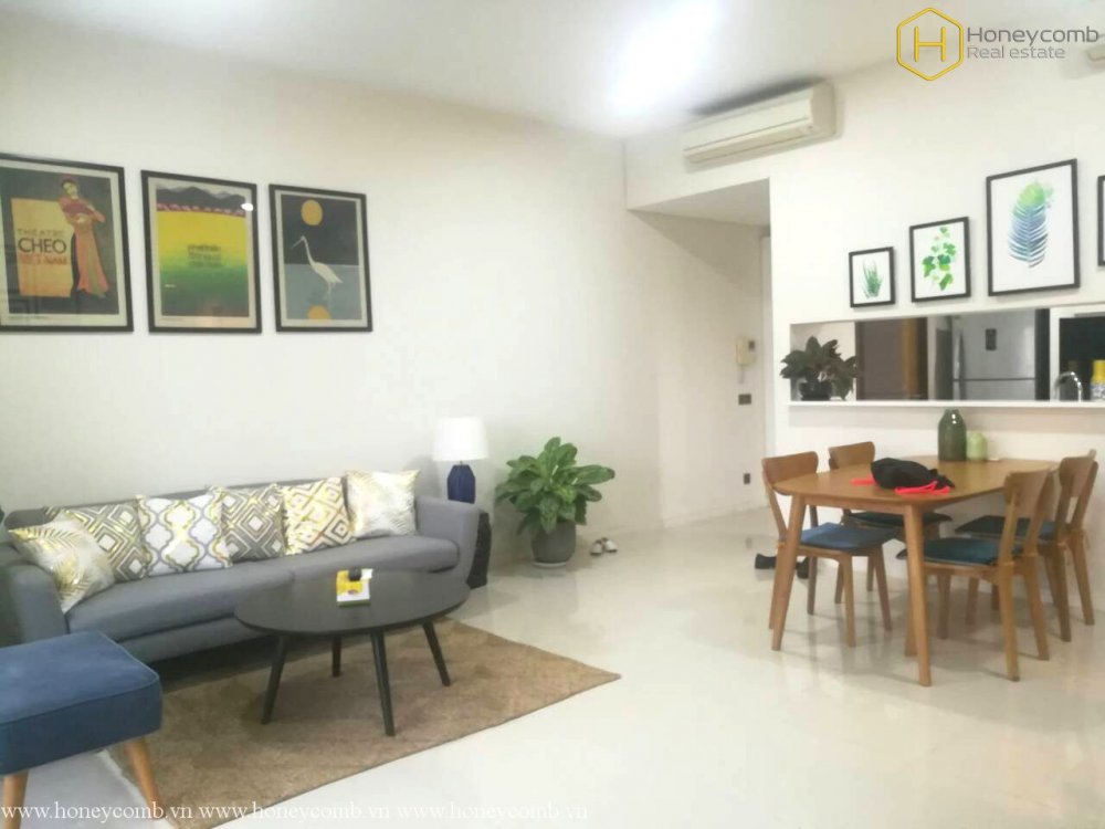 Cho thuê căn hộ Estella An Phú 2 phòng ngủ với phong cách đơn giản