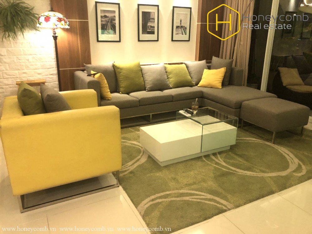 Căn hộ 2 phòng ngủ thiết kế sang trọng tại Thảo Điền Pearl cho thuê