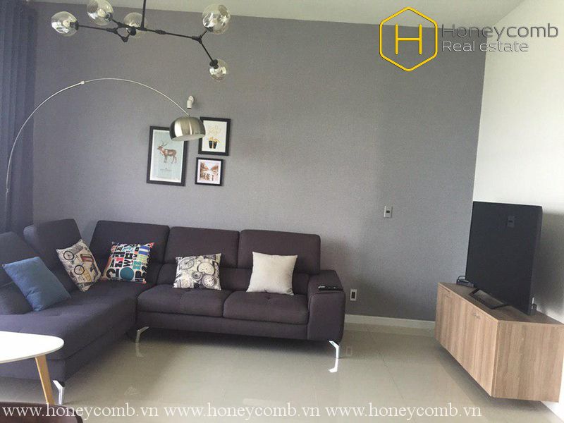 Căn hộ 3 phòng ngủ mang phong cách đồng quê rất mộc mạc cho thuê tại The Ascent Thảo Điền