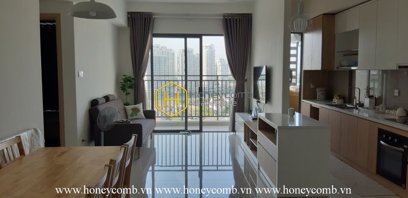 Căn hộ có tầm nhìn ra sông với nội thất đầy đủ tại The Sun Avenue