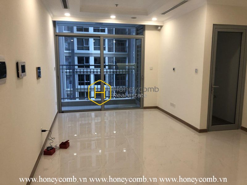 Căn hộ 2 phòng ngủ không nội thất tại Vinhomes Central Park cho thuê