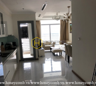 An attractive apartment with luxurious interiors and white tone layout in Vinhomes Central Park