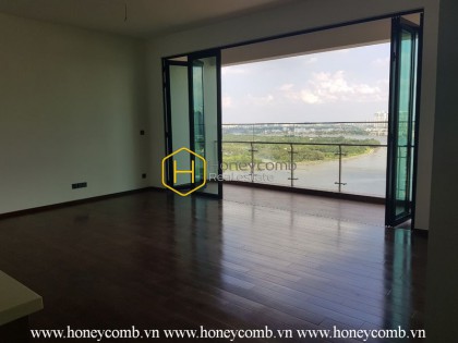 Unfurnished apartment with stunning river view in D'edge