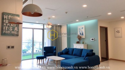 Luxury design apartment with large living space in Vinhomes Central Park for rent