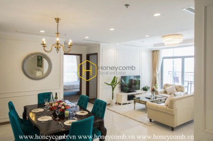 Comtemporary style with neutral hue layout in this Vinhomes Central Park apartment