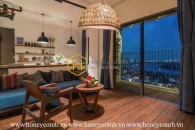 Fully furnished 2 beds apartment with cool colored design in Masteri Thao Dien