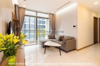 A whole new apartment in fresh white is now for rent at Vinhomes Central Park