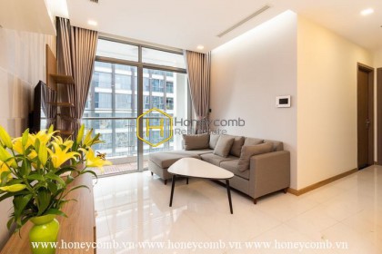 A whole new apartment in fresh white is now for rent at Vinhomes Central Park