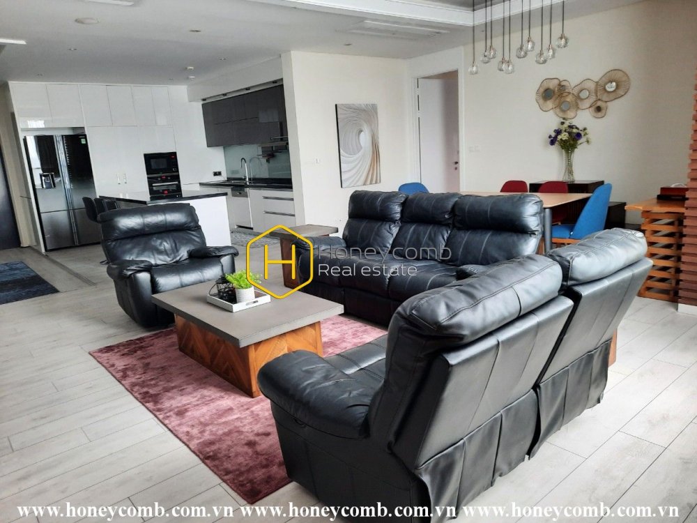 Sophisticated Style with 3 bedrooms apartment in Xi Riverview Palace for rent