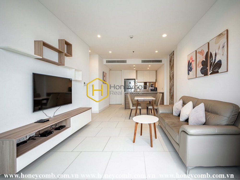 Căn hộ một phòng ngủ đầy đủ nội thất tại City Garden cho thuê