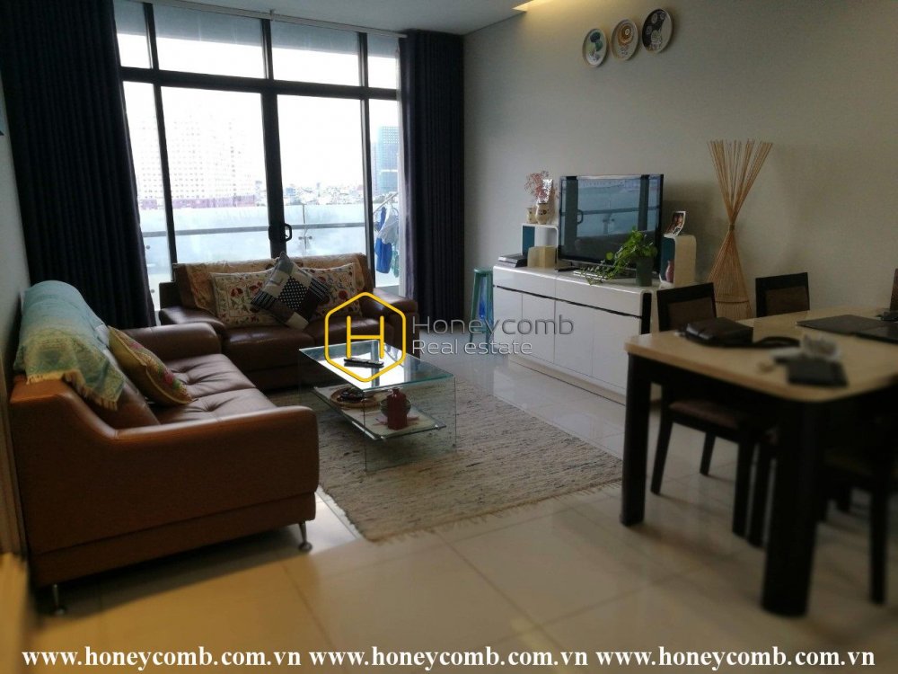 Căn hộ 1 phòng ngủ ở tầng trung, bếp mở, cho thuê tại City Garden