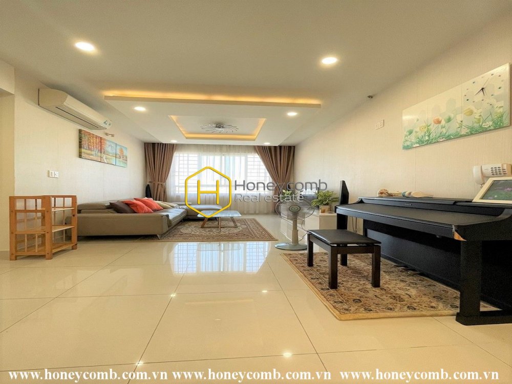 Warming modern space with soothing lightning in Tropic Garden apartment for rent