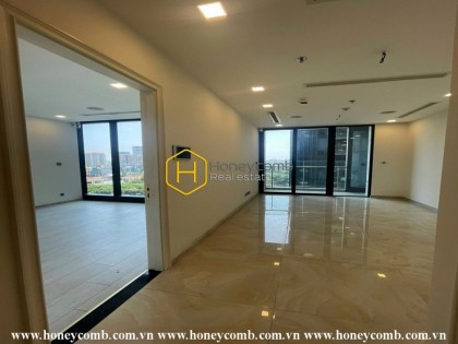 Bright-filled unfurnished apartment with an airy swimming pool view in Vinhomes Golden River
