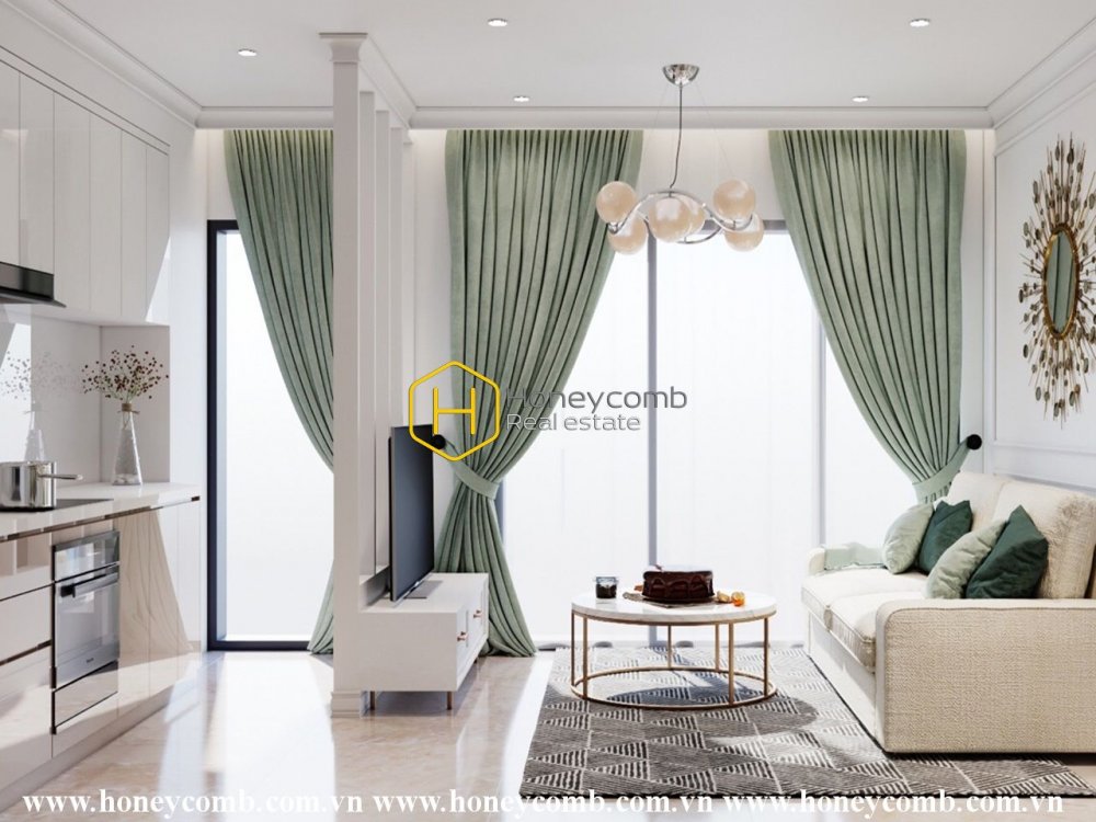 Căn hộ thiết kế nội thất theo phong cách Bắc Âu với khung cảnh toàn thành phố thơ mộng ở  Vinhomes Golden River