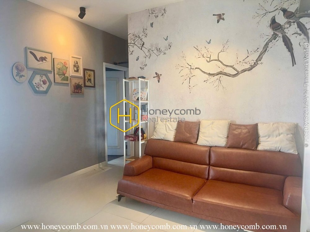 Căn hộ đẹp với nội thất mộc mạc cho thuê ở Estella Heights