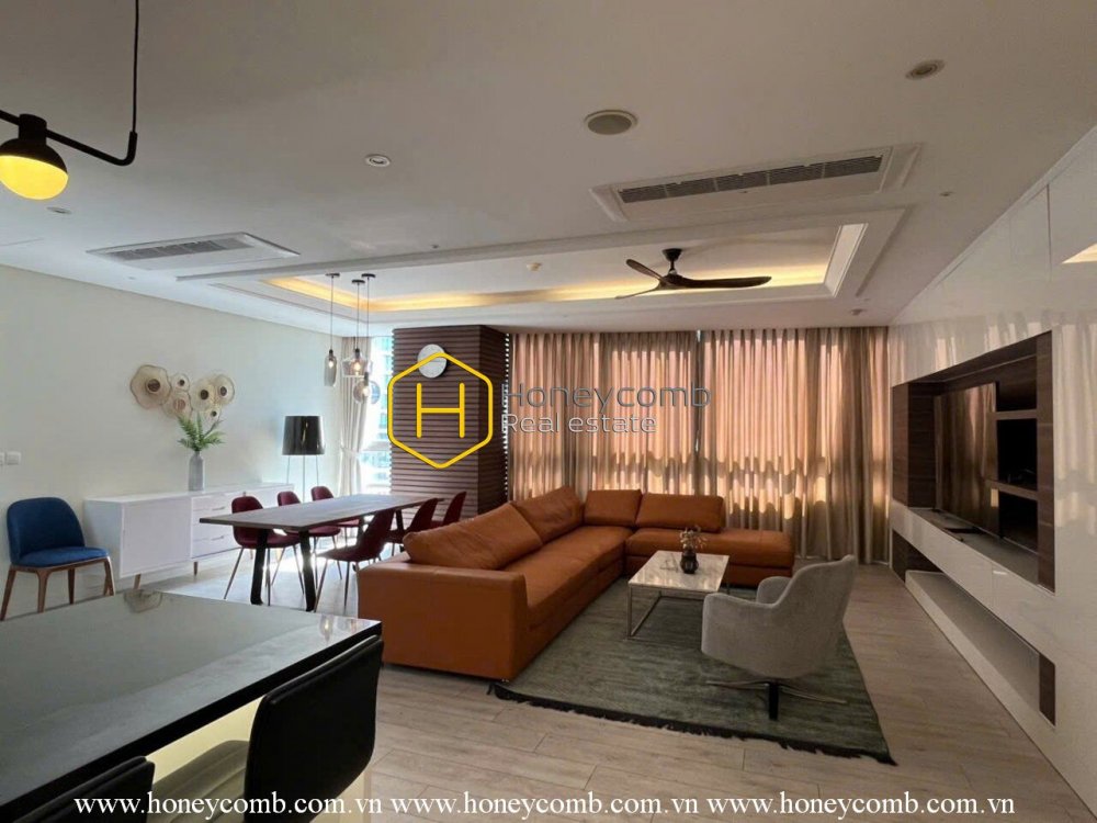 Sophisticated Style with 3 bedrooms apartment in Xi Riverview Palace for rent