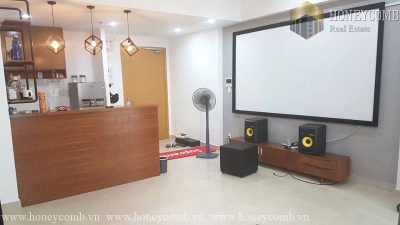 Căn hộ 2 phòng ngủ nội thất đơn giản cho thuê tại Masteri Thảo Điền