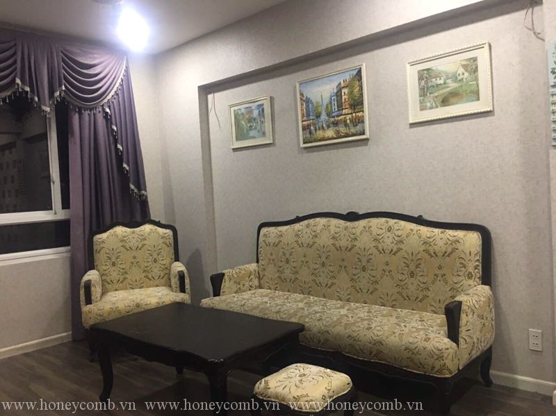 Căn hộ 2 phòng ngủ lầu cao cho thuê ở Tropic Garden