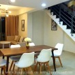 Duplex three beds apartment design modern in Masteri for rent