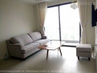 Căn hộ 3 phòng ngủ với nội thất đơn giản và tầm nhìn ra sông tại Masteri Thao Dien cho thuê